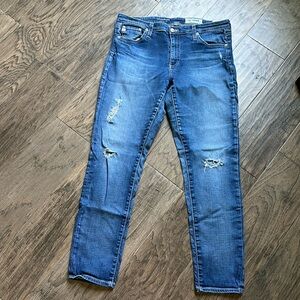 Adriano Goldschmied The Legging Ankle Distressed Jean
